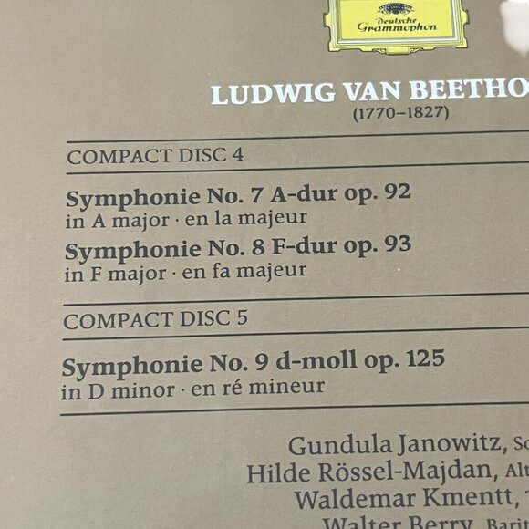 Beethoven Complete 9 Symphonies 5xCD Box Set Karajan Berlin 1963 Classical Music - Picture 14 of 16